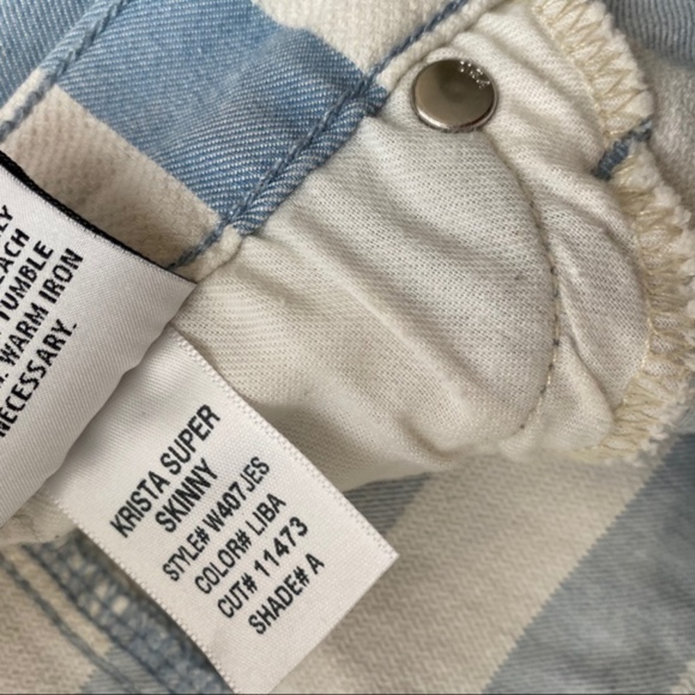 HUDSON JEANS 'Krista' Stripe Super Skinny … - Picture 6 of 11